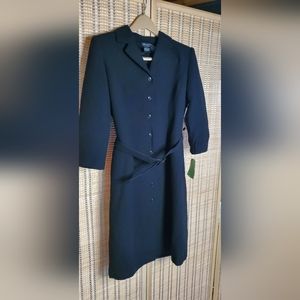 Timeless Classic Chic Vintage Y2K Black Jacket Dress Size 10 Due Per Due Veste